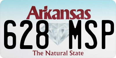 AR license plate 628MSP
