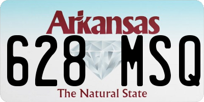AR license plate 628MSQ