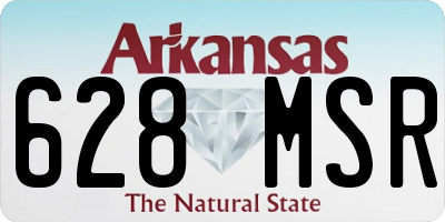 AR license plate 628MSR