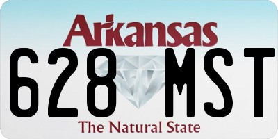AR license plate 628MST