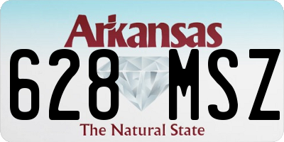 AR license plate 628MSZ