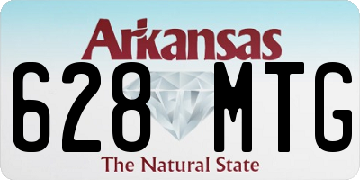 AR license plate 628MTG
