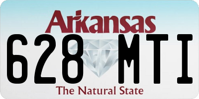 AR license plate 628MTI