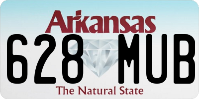 AR license plate 628MUB