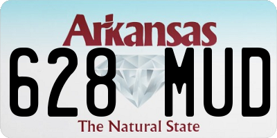 AR license plate 628MUD