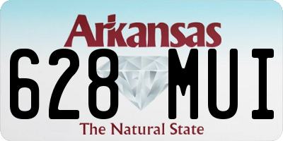 AR license plate 628MUI