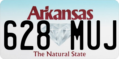 AR license plate 628MUJ