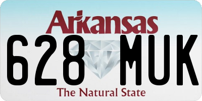 AR license plate 628MUK
