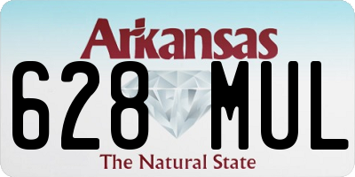 AR license plate 628MUL