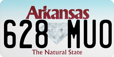 AR license plate 628MUO