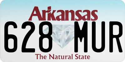 AR license plate 628MUR