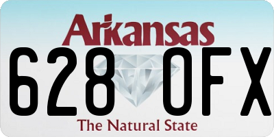 AR license plate 628OFX