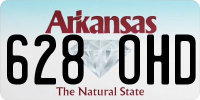 AR license plate 628OHD