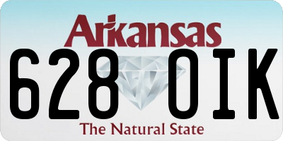 AR license plate 628OIK