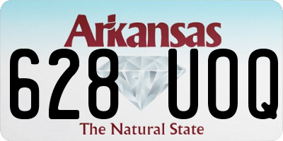 AR license plate 628UOQ