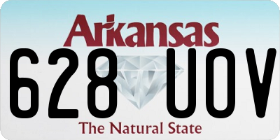 AR license plate 628UOV