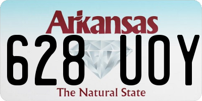 AR license plate 628UOY