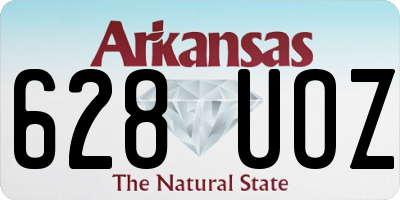 AR license plate 628UOZ