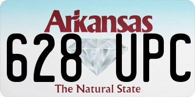 AR license plate 628UPC