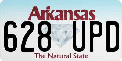 AR license plate 628UPD