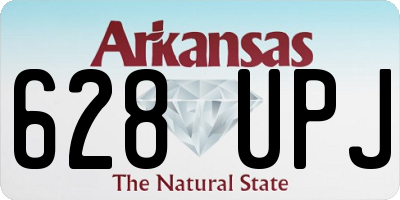 AR license plate 628UPJ