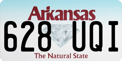 AR license plate 628UQI