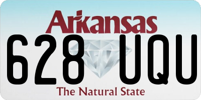 AR license plate 628UQU
