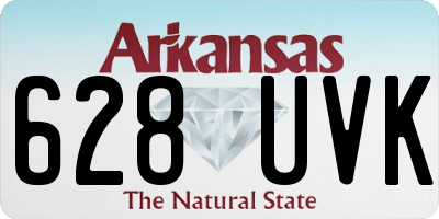 AR license plate 628UVK
