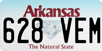 AR license plate 628VEM