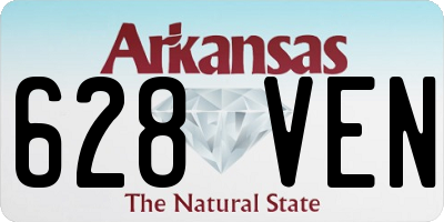 AR license plate 628VEN