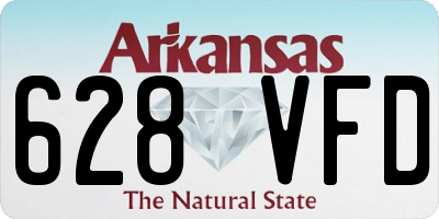 AR license plate 628VFD
