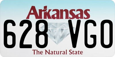 AR license plate 628VGO