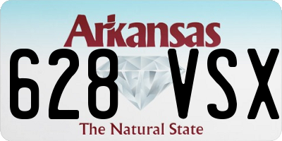 AR license plate 628VSX