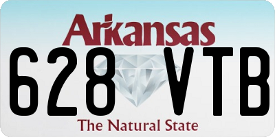 AR license plate 628VTB