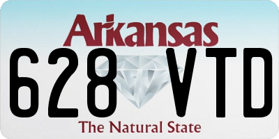 AR license plate 628VTD