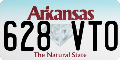 AR license plate 628VTO