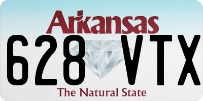 AR license plate 628VTX