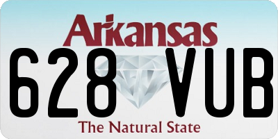 AR license plate 628VUB