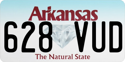 AR license plate 628VUD