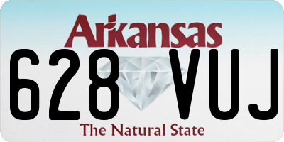 AR license plate 628VUJ