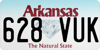 AR license plate 628VUK