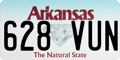 AR license plate 628VUN