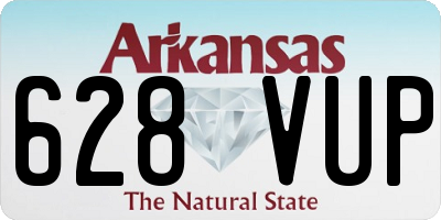 AR license plate 628VUP