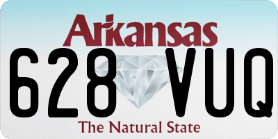 AR license plate 628VUQ