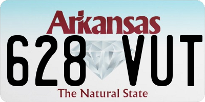 AR license plate 628VUT