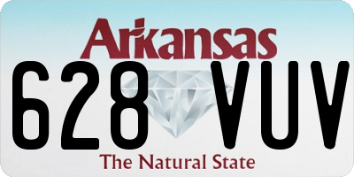 AR license plate 628VUV