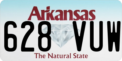 AR license plate 628VUW