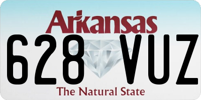 AR license plate 628VUZ