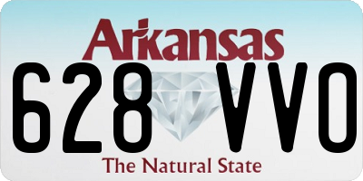 AR license plate 628VVO
