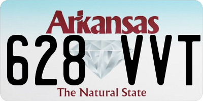 AR license plate 628VVT